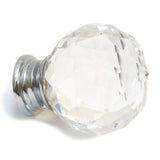 Rankenėlė Crystal Clear / Silver - Faceted - 50mm