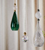 Sieninis šviestuvas Smykke Forest Green with Crystal Ball / Gold, ø12.5 cm
