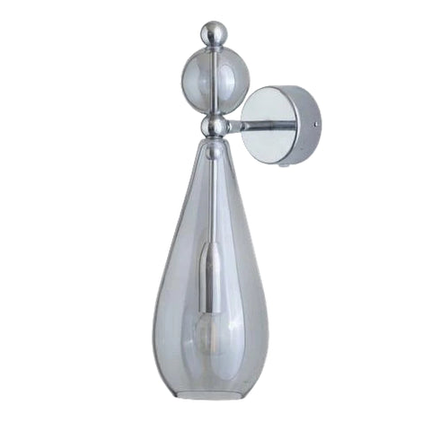 Sieninis šviestuvas Smykke Smokey Grey / Silver, Ø12.5 cm