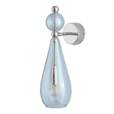 Sieninis šviestuvas Smykke Topaz Blue / Silver, Ø12.5 cm