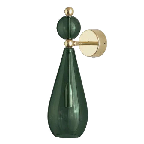 Sieninis šviestuvas Smykke Ivy Green / Gold, Ø12.5 cm