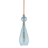 Pakabinamas šviestuvas Smykke Topaz Blue / Gold, Ø12.5 cm