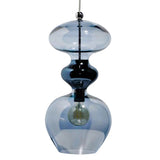 Pakabinamas šviestuvas Futura Deep Blue / Silver, H51 cm