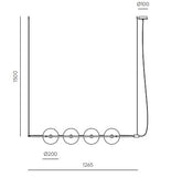 Pakabinamas šviestuvas Abbacus L
