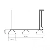 Pakabinamas šviestuvas Absis Linear 3