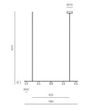 Pakabinamas šviestuvas Lyb Black