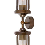 Sieninis šviestuvas Clayton Double Silver Clear