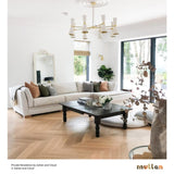 Pakabinamas šviestuvas Cairo Mid-Century 8, baltas