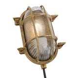 Sieninis šviestuvas Ruben Marine Satine Brass IP64