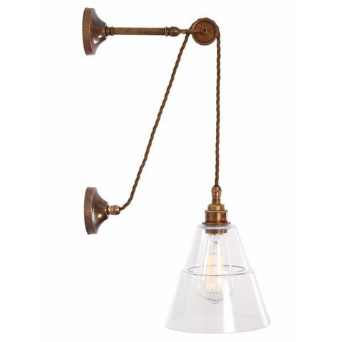 RIGALE COOLIE INDUSTRIAL PULLEY WALL LIGHT