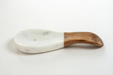 Padėklas virtuvės įrankiui White Marble & Wood