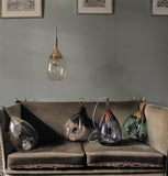 Lute šviestuvas M ivy green / gold H 49cm