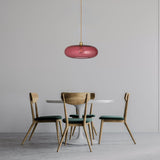 Horizon pendant lamp, Ø45cm, clear with gold