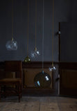 Rowan crystal lamp, small check, silver, Ø22