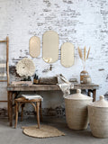 Veidrodis Mirror w. brass frame 50 x 21 cm