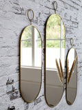 Veidrodis Mirror w. brass frame 50 x 21 cm