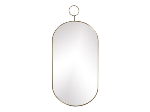 Veidrodis Mirror w. brass frame 55 x 25 cm