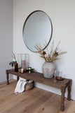 Veidrodis Mirror Atique brass Ø100