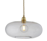 Horizon pendant lamp, Ø36cm, clear with gold