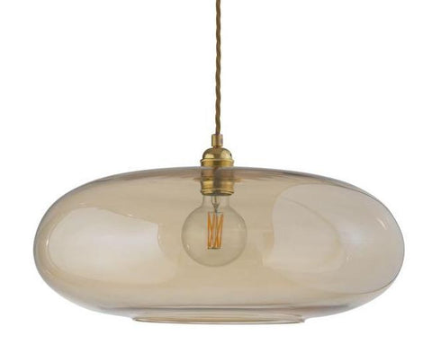 Horizon pendant lamp, Ø45cm, golden smoke