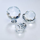 Rankenėlė Crystal Clear / Silver - Faceted - 30mm