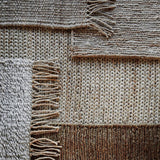 Hemp Grey kilimas, 100% kanapių pluoštas, 60 x 90 cm