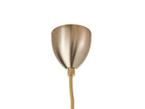 Rowan crystal lamp, medium check, gold, Ø15