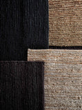Sumak Hemp Black kilimas 80x150 100% kanapių pluoštas
