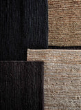 Sumak Hemp Black kilimas 80x200 100% kanapių pluoštas