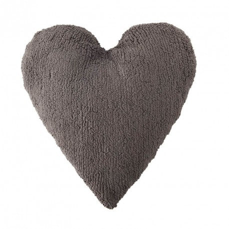 Heart Dark Grey  pagalvėlė 47x50