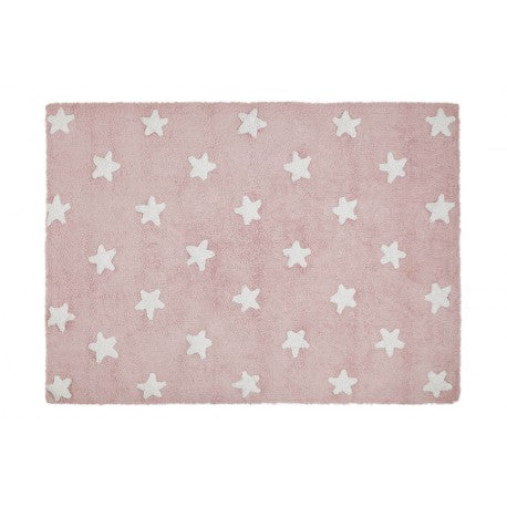 Stars Pink-White kilimas 120x160