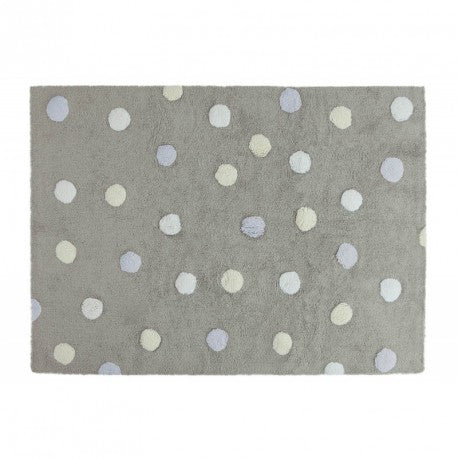 Tricolor Dots Grey-Blue kilimas 120x160