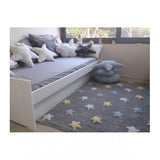 Tricolor Stars Grey - Blue kilimas 120x160